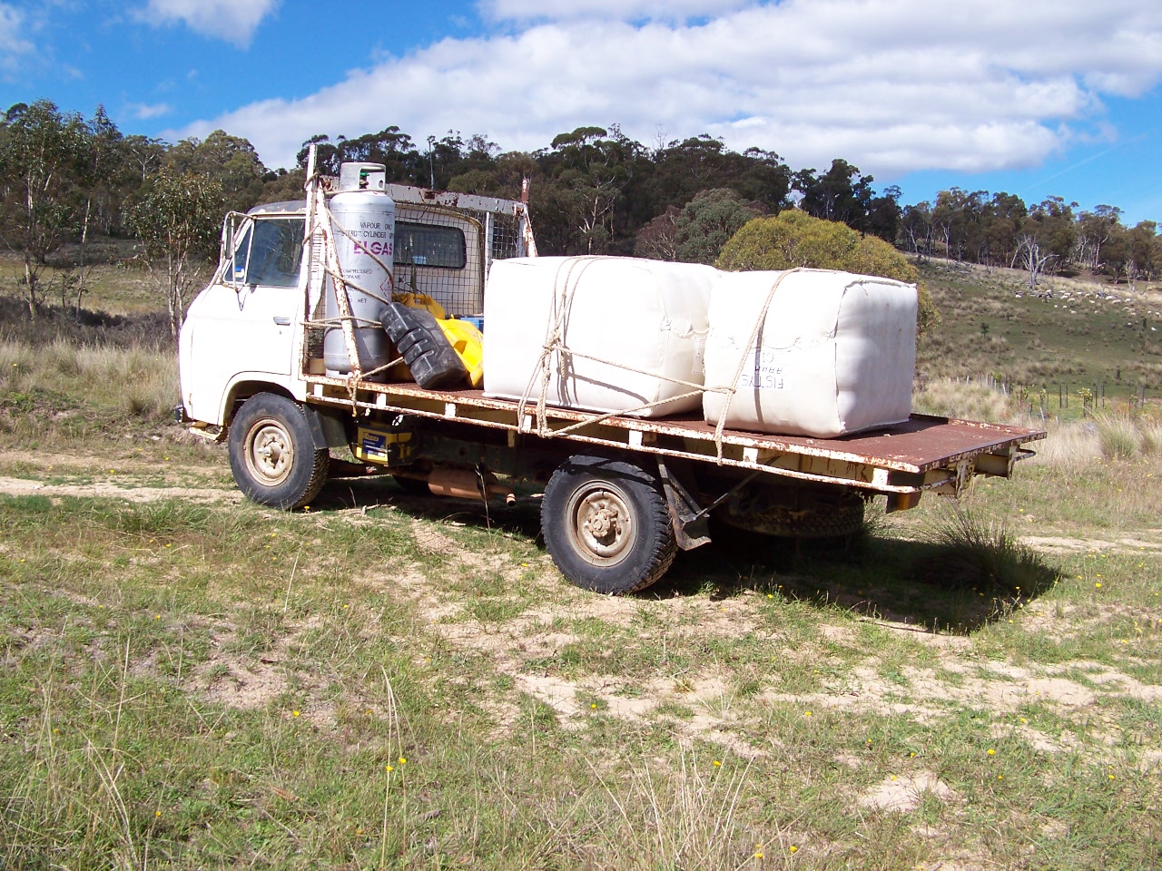 old Caball
        truck with load